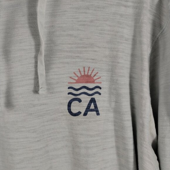 Faherty Malibu Slub Hoodie Blue Oasis Size XL - Picture 6 of 11